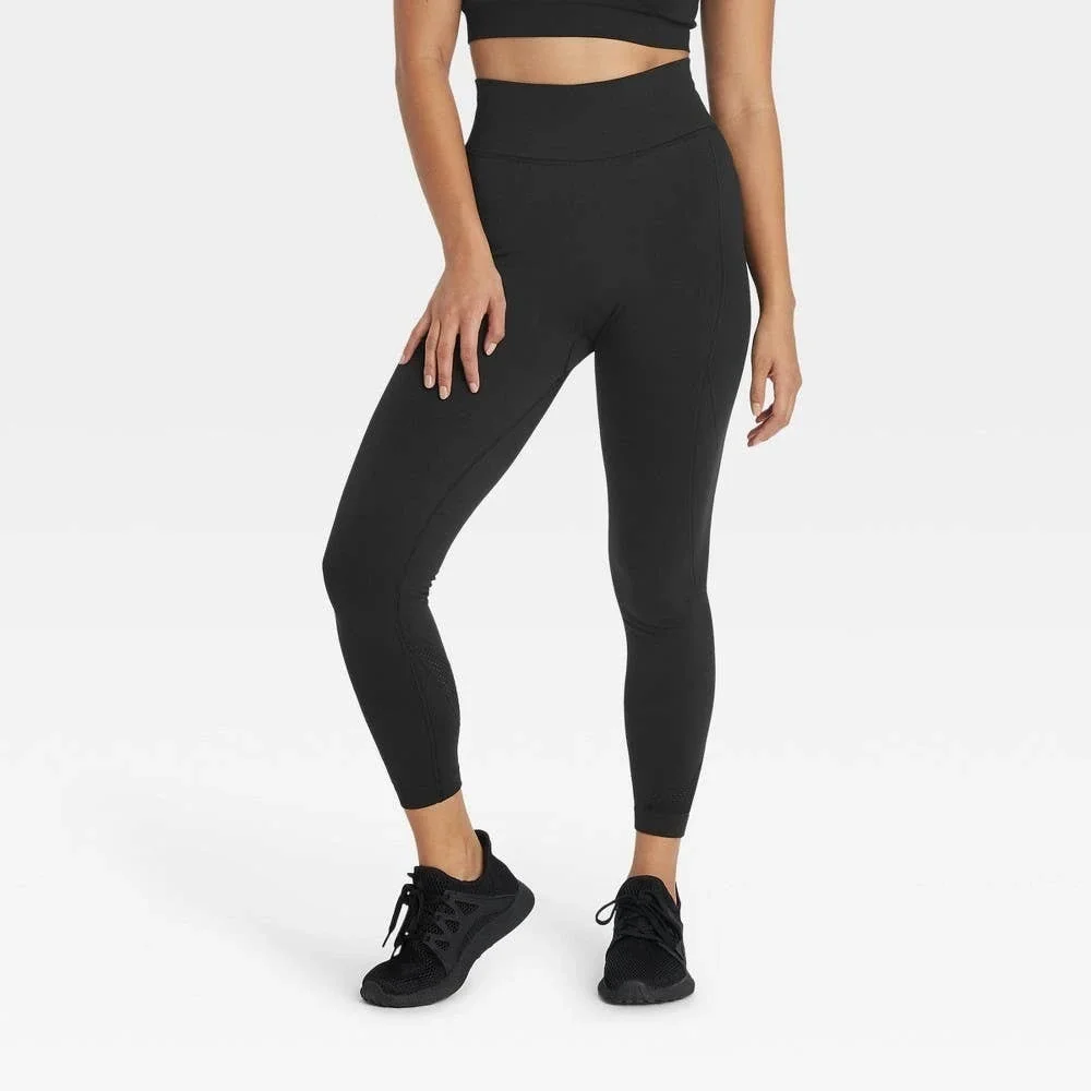 All in Motion Seamless High-Waisted Leggings, Black NWT $30 Size XS